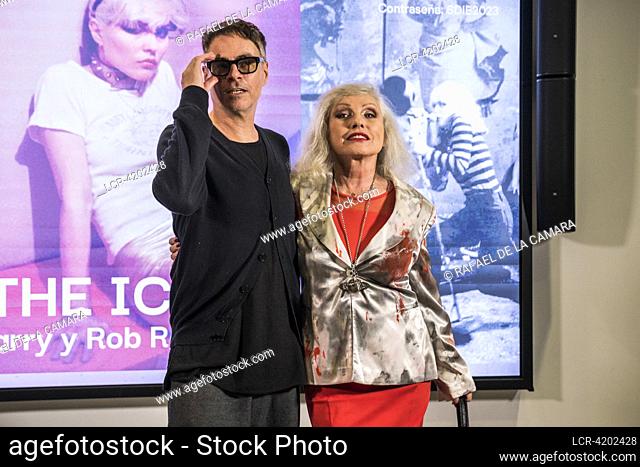 DEBBIE HARRY THE AMERICAN SINGER, SONGWRITER AND ACTRESS, 78 YEARS OLD AND ROB ROTH AMERICAN MULTIDISCIPLINARY ARTIST AND DIRECTOR BASED IN NEW YORK CITY