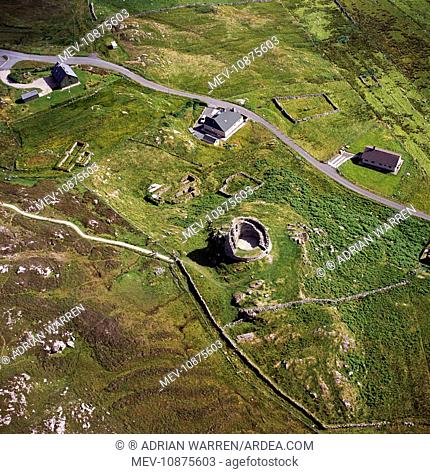 Hillfort on Hill of Barra near Old Meldrum from the air c2017 Aerial Photo 