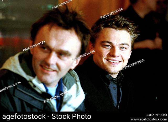 Danny Boyle and Leonardo DiCaprio at the press conference for 'The Beach' at the Berlinale 2000/50th Berlin International Film Festival at the Berlinale Palast