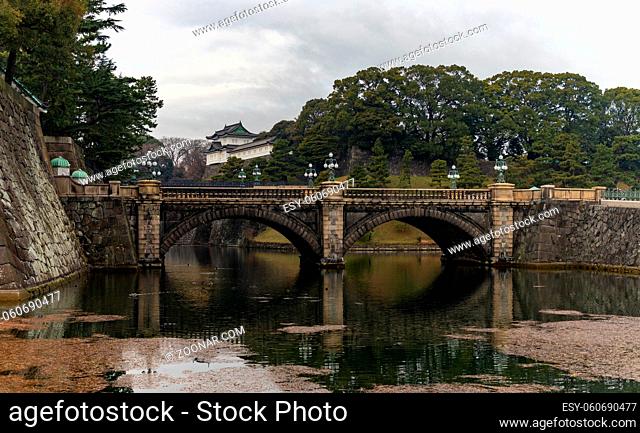 A picture of the Seimon Stonebridge, part of the Imperial Palace (Tokyo)