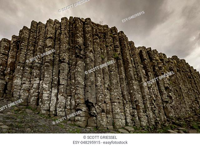 Basalt Columns at Giants Causeway in Northern Ireland