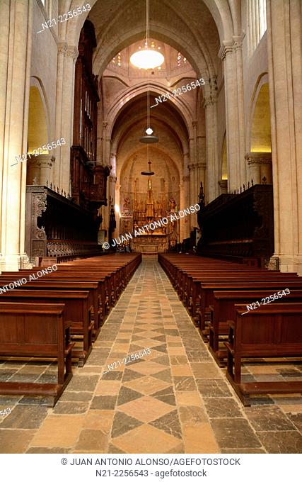 Santa Maria Cathedral interior, old quarter, Tarragona, Catalonia, Spain, Europe