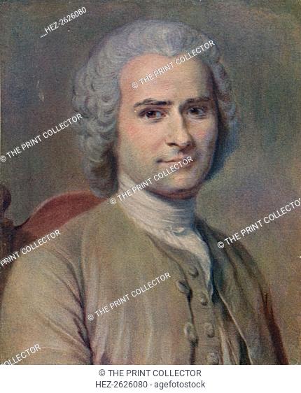 'Jean Jacques Rousseau', 1753. Artist: Maurice-Quentin de La Tour