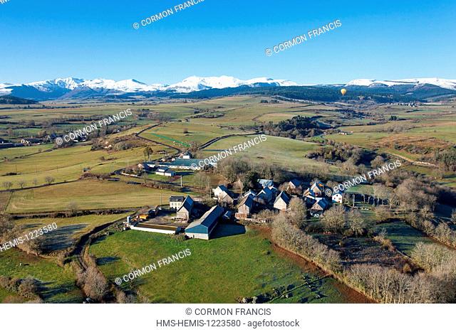 France, Puy de Dome, Parc Naturel Regional des Volcans d'Auvergne (Auvergne Volcanoes Natural Regional Park), Le Vernet Sainte Marguerite, Fontmarcel hamlet