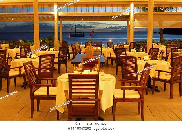 Antigua, Indigo on the Beach Restaurant, Carlisle Bay, Resort, Hotel, Caribbean Island, Illuminated, Illumination, Poo