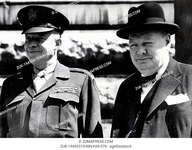 May 19, 1945 - London, England, U.K. - The greatest of all Britain's war leaders, WINSTON CHURCHILL was uniquely stirred by the challenge of war and found his...