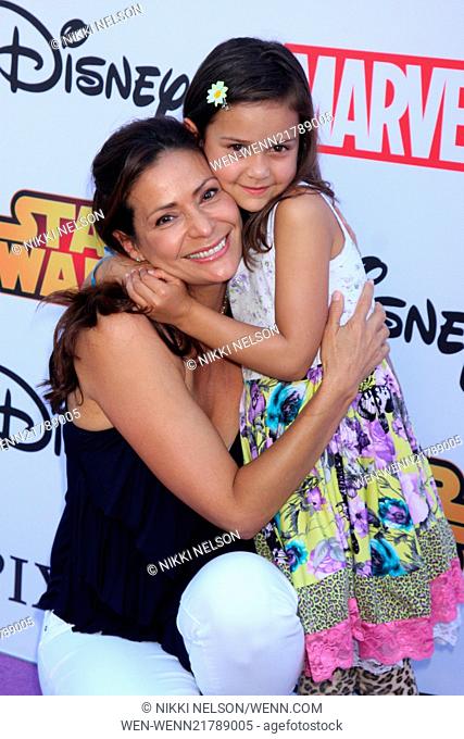 Disney's VIP Halloween event at Disney Consumer Products Campus Featuring: Constance Marie, Luna Marie Katich Where: Glendale, California