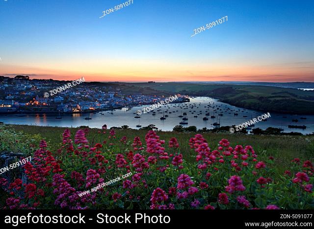 Salcombe Estuary Sunset South Hams South Devon England UK
