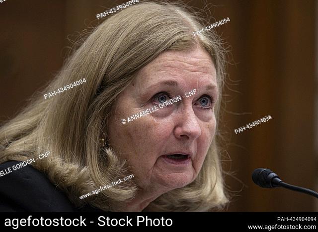 Chair of the Congressional Commission on the Strategic Posture of the U.S. Madelyn R. Creedon at a House Committee on Armed Services meeting titled...