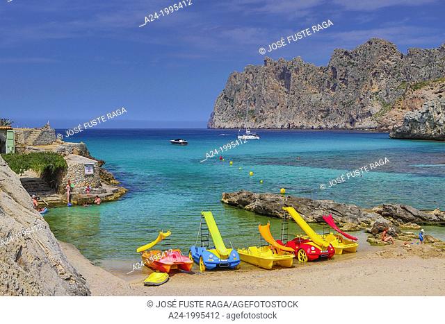 Spain , Mallorca Island, Cala San Vicente beach , Formentor Cliffs