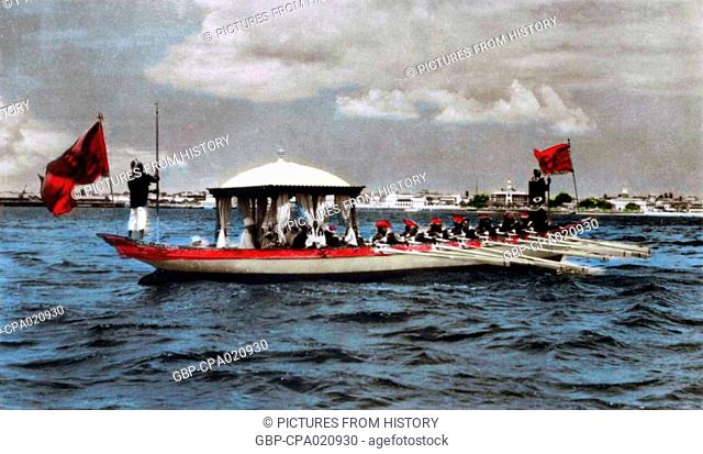 Tanzania / Zanzibar: The Sultan's Barge, early 20th century