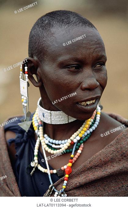The Maasai are an indigenous African ethnic group of semi-nomadic people located in Kenya and northern Tanzania. Maasai women weave beadwork that they wear