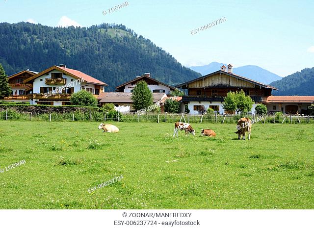 Village of Kruen in the Bavarian alps
