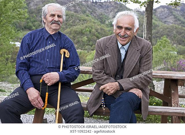 Greece, Macedonia, old local men at leisure