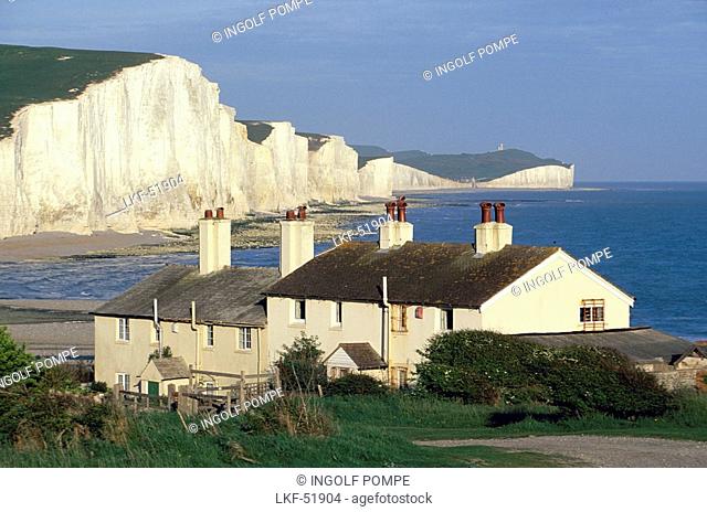 Seven Sisters, chalk cliff formation, Eastbourne, England