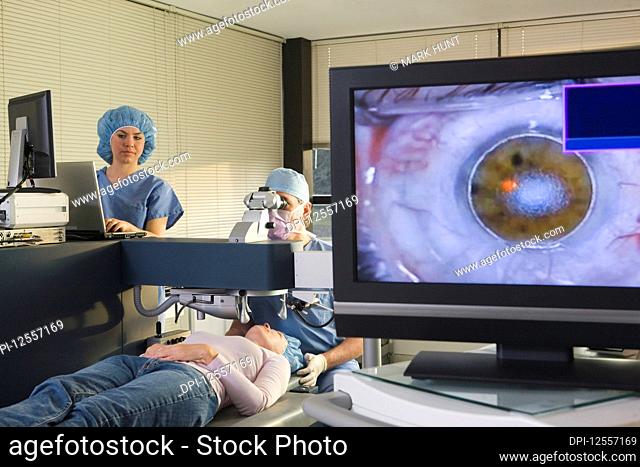 Eye screening of a patient