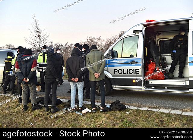 The south Moravian police detained 26 migrants in two separate cases in Czechia's southernmost Breclav district, Czech Republic, December 3, 2021