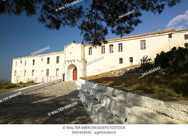 Zoodohos Pigi (Source of Life) Monastery (b.1755). Exterior. Cape Praso. Samos. Northeastern Aegean Islands. Greece