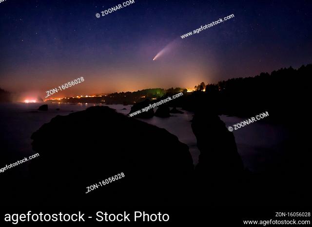 Comet Neowise as seen from Northern California, USA