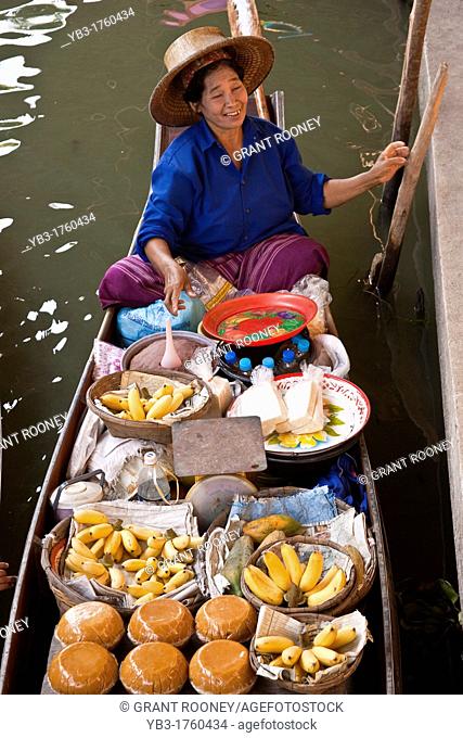 The Floating Market, Damnoen Saduak, Thailand