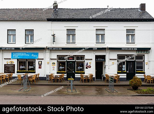 Valkenburg, Limburg, The Netherlands - 04 06 2022- Facade of a local cyclist cafe