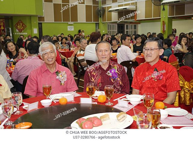 Chinese New Year party at Sungai Maong Community Hall, Kuching, Sarawak, Malaysia