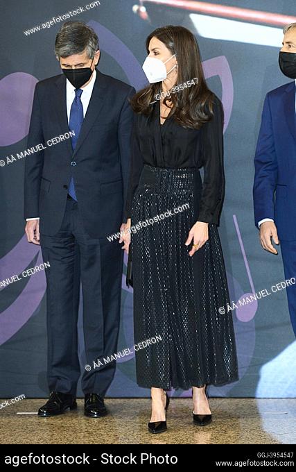 Queen Letizia of Spain attends 20th Concert 'In Memoriam' Victims of Terrorism at National Auditorium on March 10, 2022 in Madrid, Spain