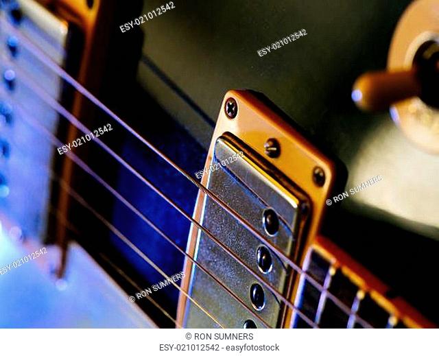 Electric guitar strings and pickups