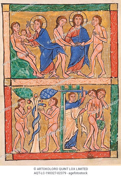 German: Scenes from the Book of Genesis: the Creation of Eve, the Marriage of Adam and Eve, the Temptation, and the Expulsion, Unidentified artist, German