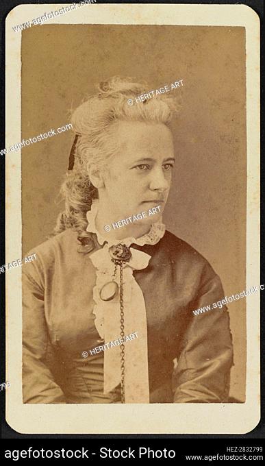 Carte-de-visite portrait of Miss Thiele, ca. 1865. Creator: Unknown