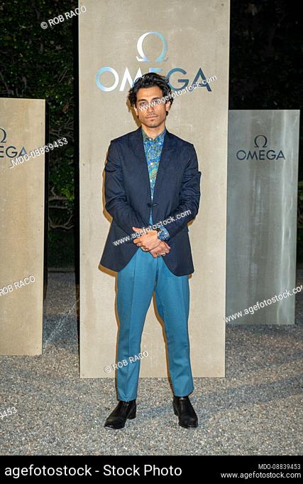 Canadian actor and model Rob Raco guest of the Omega Event on the second day of Milan Fashion Week. Milan (Italy), September 23rd, 2021