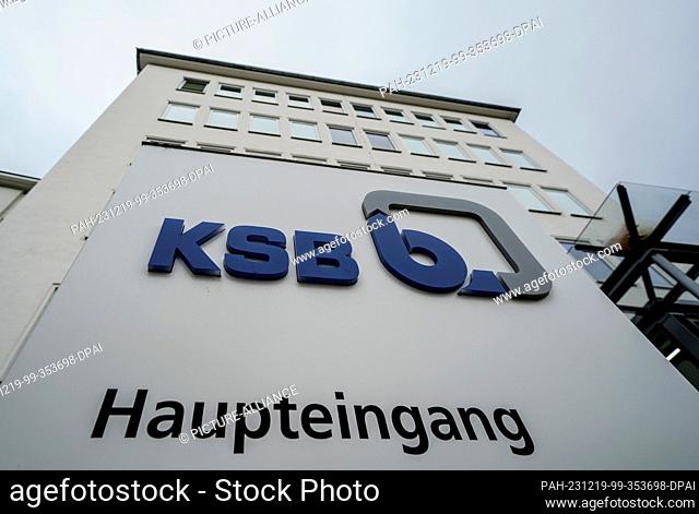 19 December 2023, Rhineland-Palatinate, Frankenthal: KSB's headquarters are located in the immediate vicinity of the city's railroad station
