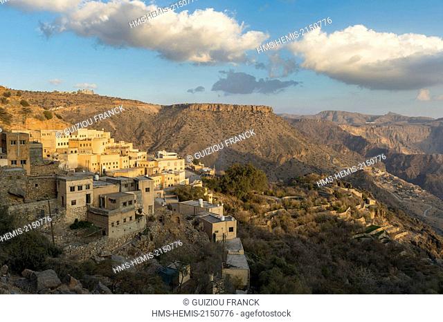 Sultanate of Oman, gouvernorate of Ad-Dakhiliyah, Djebel Akhdar (or Green Mountain) in the Al Hajar Mountains range, Sayq Plateau (alt : 2000m)