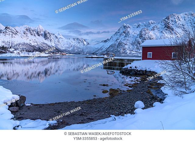 Austnesfjorden, Vestpollen, Nordland, Norway, Europe
