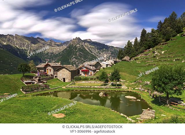 Lagunc, San Giacomo Filippo, Sondrio province, Chiavenna valley, Lombardy, Italy, Europe