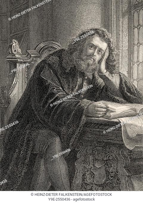 Dr. Heinrich Faust, in the tragedy Faust written by Johann Wolfgang von Goethe,