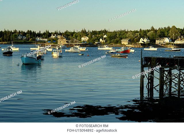 Bass Harbor/Bernard, ME, Maine, Mt Desert Island, fishing harbor