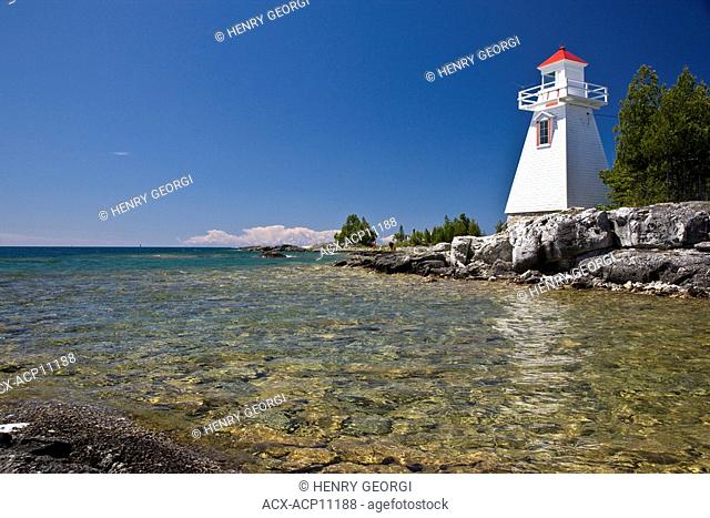 Lighthouse at South Baymouth, Manitoulin Island, Ontario, Canada