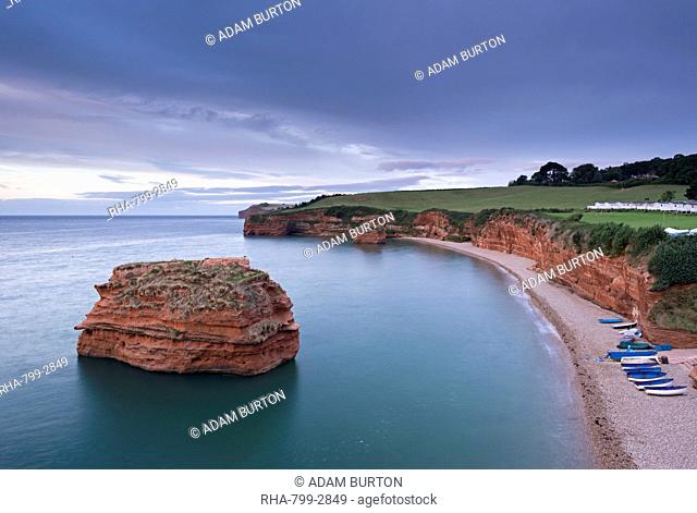 Ladram Bay on the Jurassic Coast, UNESCO World Heritage Site, Devon, England, United Kingdom, Europe