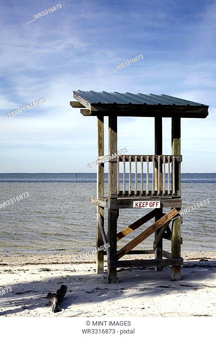 Lifeguard Stand at the Beach