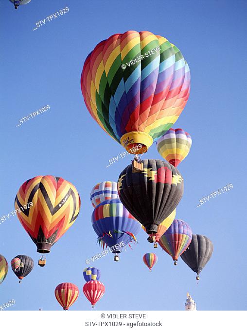 Air, Albuquerque, America, Balloons, Colourful, Holiday, Hot, Landmark, New mexico, Sky, Tourism, Travel, United states, USA, Va