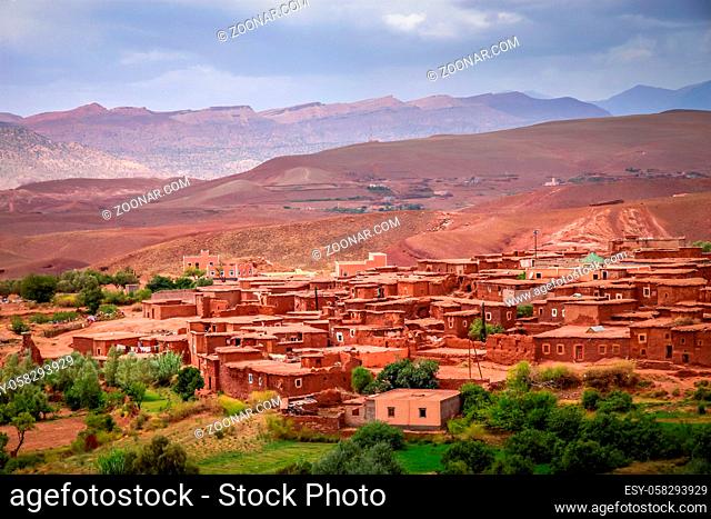 Small village Telouet in Atlas mountains, Morocco