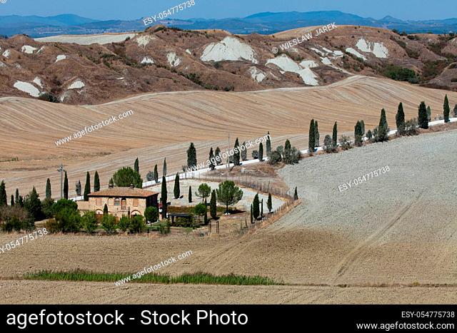 Crete Senesi - The landscape of the Tuscany. Italy