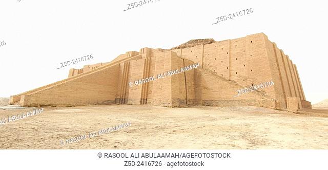 Picture of Ziggurat of Ur and One of the most important monuments in Iraq and that goes back to the Sumerian period Which are located in the province of Dhi Qar...