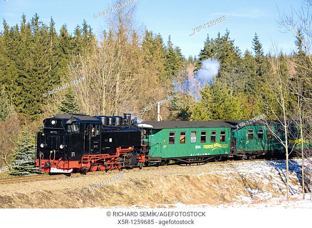 steam train, Oberwiesenthal - Cranzhal, Germany