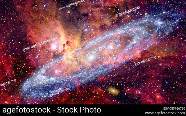 Spiral galaxy. Elements of this image furnished by NASA