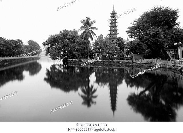 Asia, Asian, Southeast Asia, Vietnam, Northern, Hanoi, west Lake, Tran Quoc Pagoda