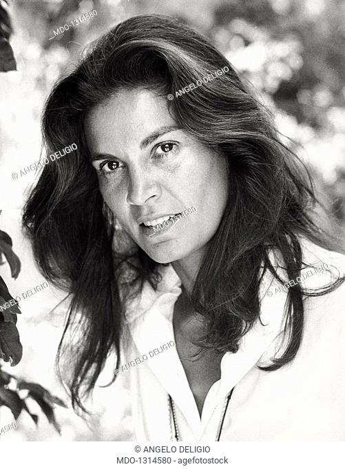 Portrait of Florinda Bolkan. Portrait of Brazilian actress Florinda Bolkan. Taormina, 1970s