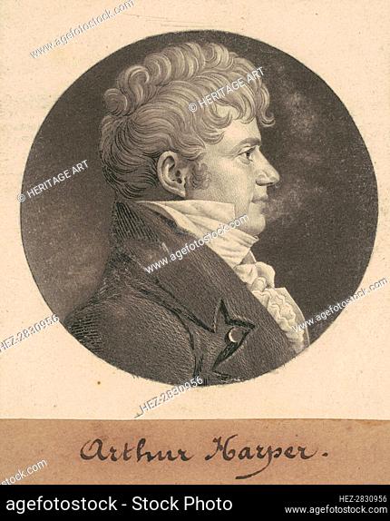Arthur Harper, 1809. Creator: Charles Balthazar Julien Févret de Saint-Mémin