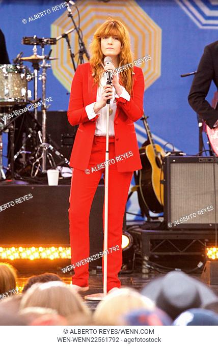 Florence and the Machine performing live in concert as part of 'Good Morning America's' 2015 Summer Concert Series at Rumsey Playfield/SummerStage in New York...